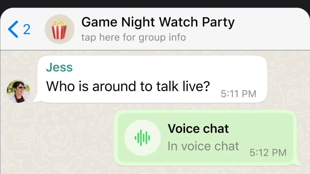 WhatsApp chiamate vocali