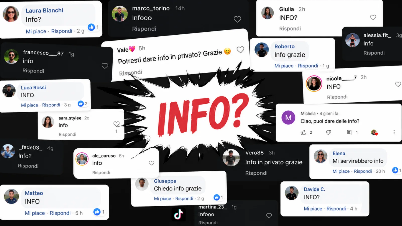 perch&eacute; gli utenti scrivono info nei commenti social
